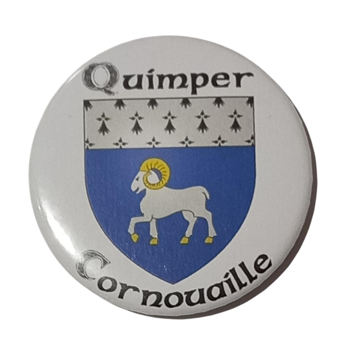 Magnet avec le blason de la ville de Quimper en Cornouaille