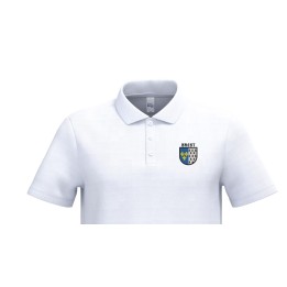 Broderie blason héraldique polo Brest, personnalisation textile Gouesnou Finistère