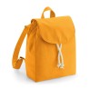 Mini sac à dos orange en coton bio personnalisé avec prénom brodé Eileen