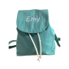 Mini sac à dos vert personnalisé prénom Emy