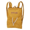 Mini sac à dos orange personnalisé avec prénom brodé Gabrielle