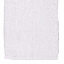 Serviette de bain blanche personnalisée prénom brodé naissance