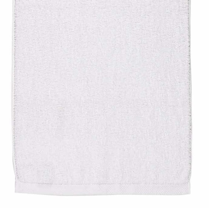 Serviette de bain blanche personnalisée Chaton avec motif cœur chat brodé