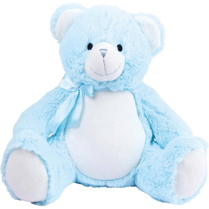 Peluche ourson bleu à personnaliser