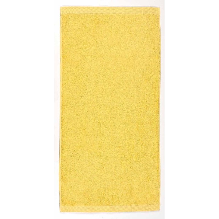 Drap de bain jaune citron à personnaliser