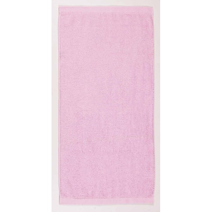 Drap de bain rose personnalisé