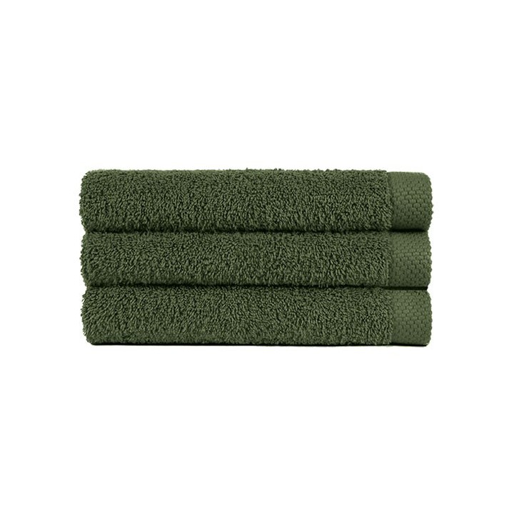 Drap de bain kaki personnalisé