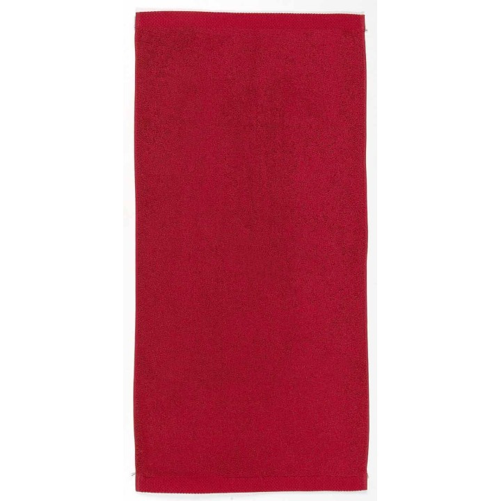 Serviette rouge à personnaliser