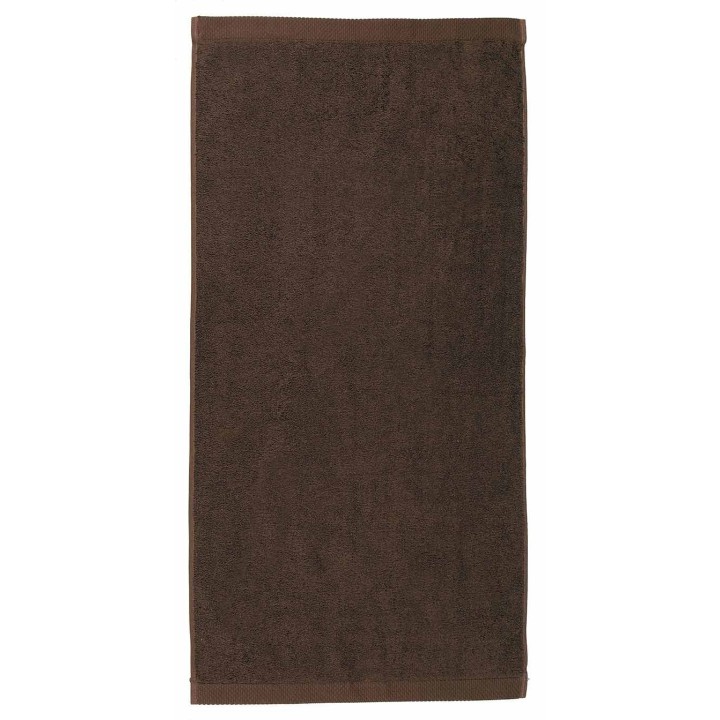Serviette marron à personnaliser