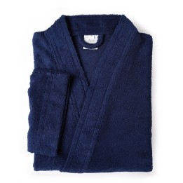 Peignoir bleu marine à personnaliser