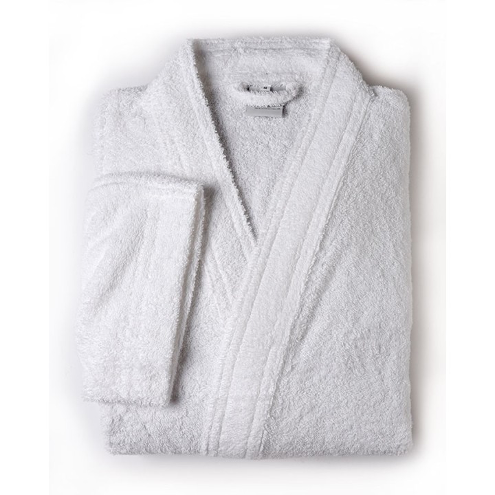 Peignoir kimono blanc personnalisé