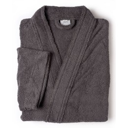 Peignoir kimono gris foncé personnalisé