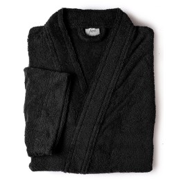 Peignoir personnalisé kimono noir | Etre au top dès le matin !