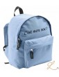 Sac à dos bleu clair personnalisé