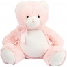 Peluche ourson rose à personnaliser